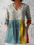 Nola | Blusa larga con un estampado llamativo