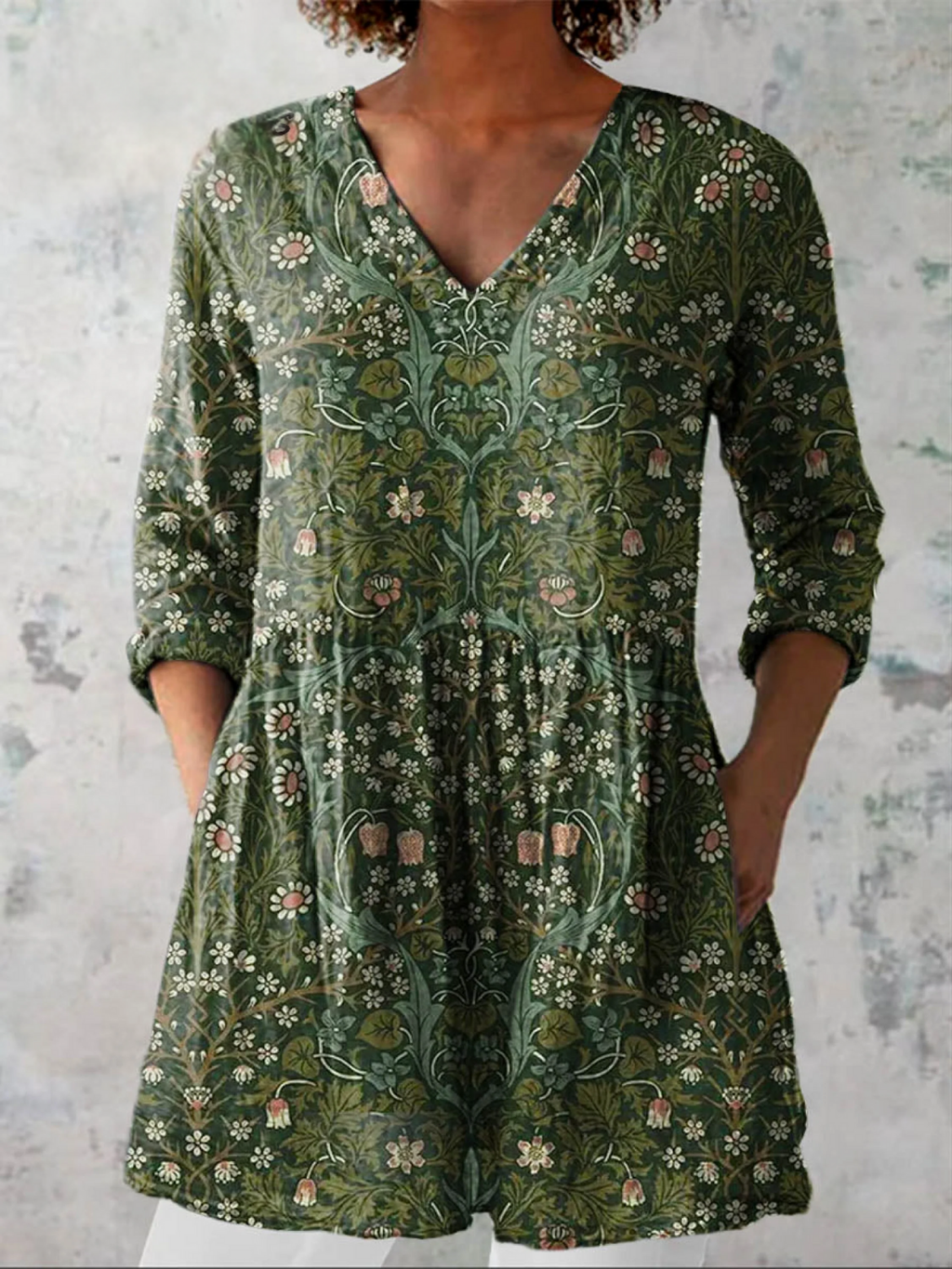 Skye | Blusa larga con un estampado llamativo
