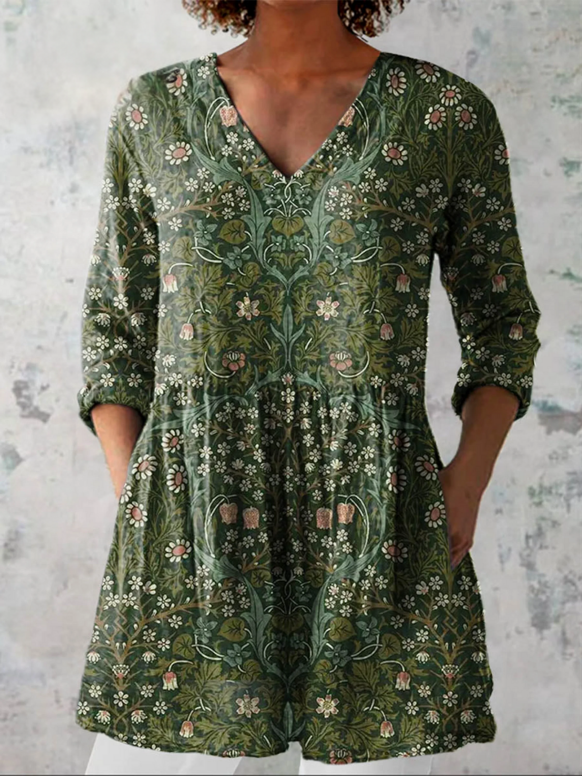 Skye | Blusa larga con un estampado llamativo