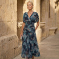 Aurelia™ – Vestido acuarela en tonos azules