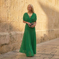 Nela™ – Elegante vestido en verde intenso