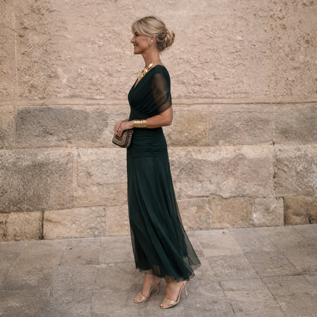 Eliza™ – Elegante vestido verde
