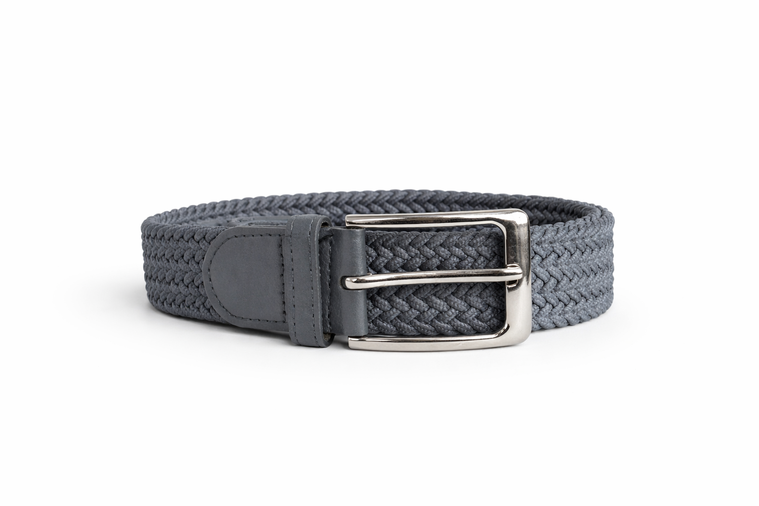 Cinturón elástico gris azulado