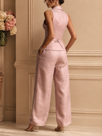Sophie | Traje elegante de dos piezas con escote en V para mujer