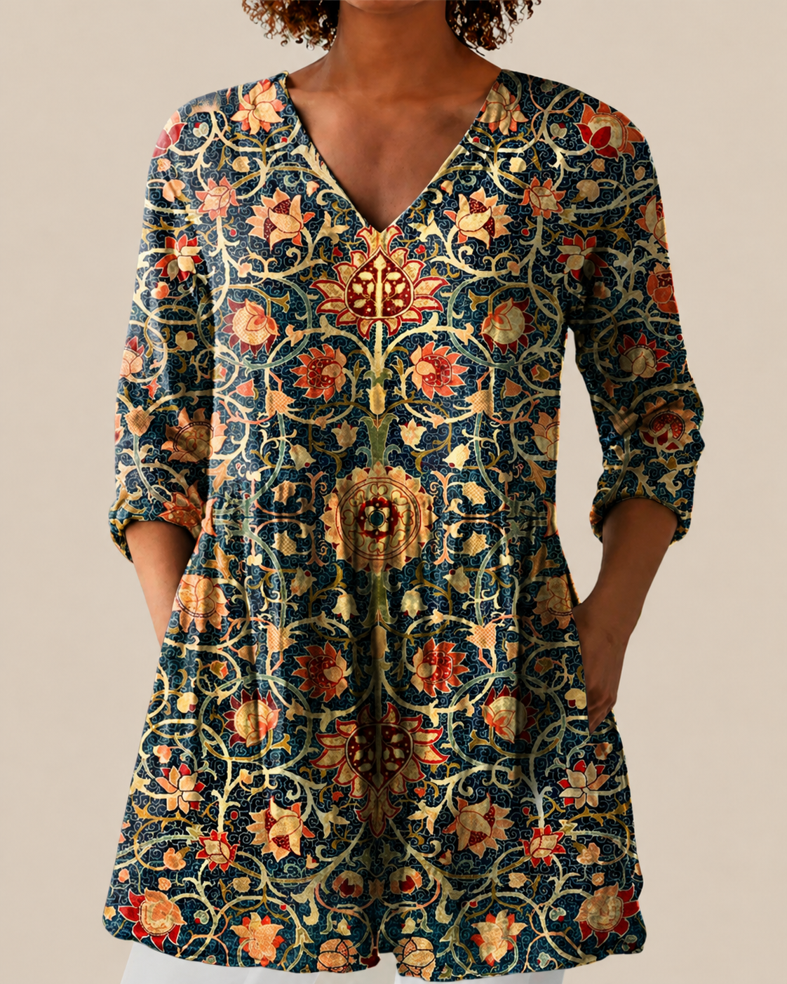 Liora | Blusa larga con un estampado llamativo