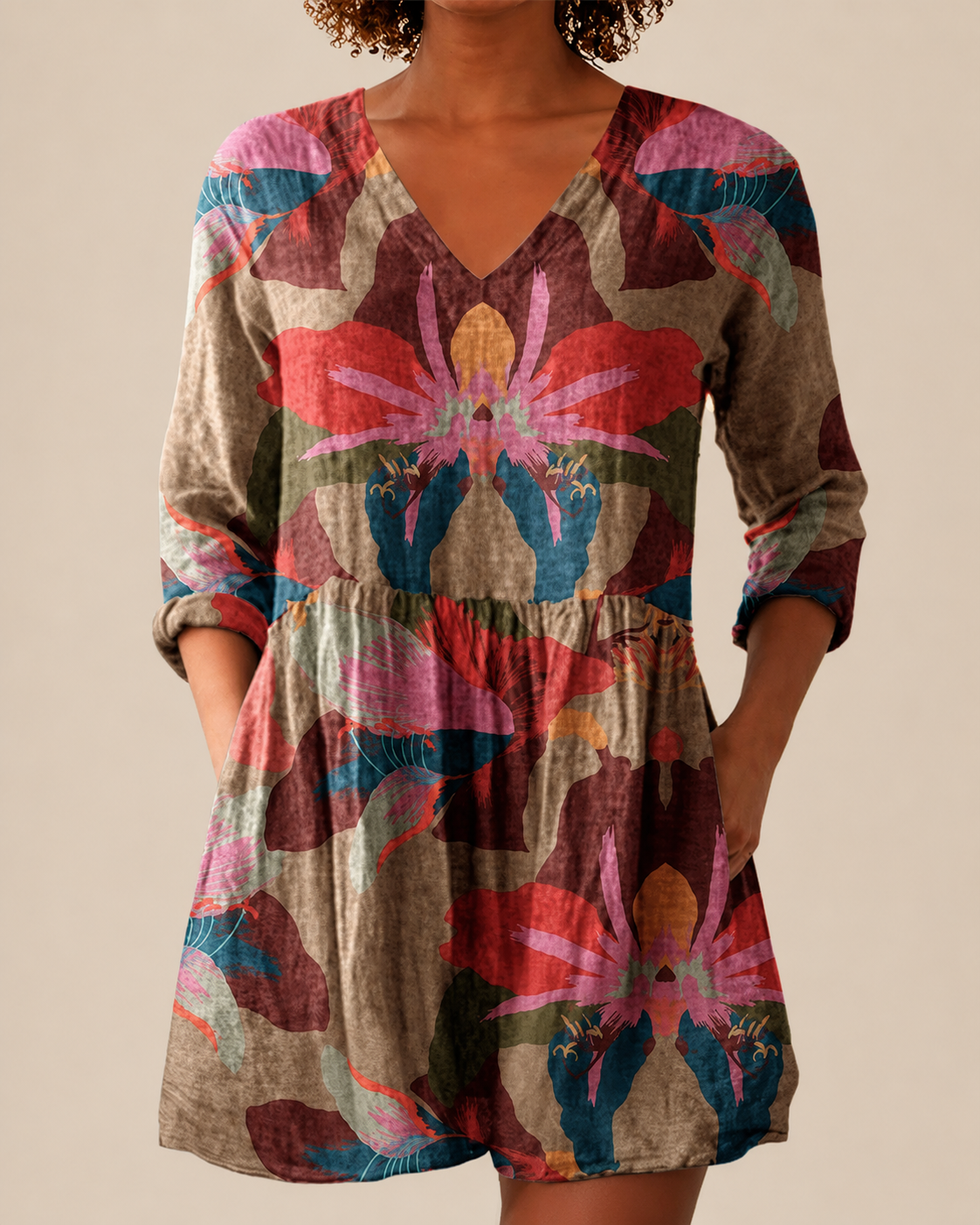 Alina | Blusa larga con un estampado llamativo