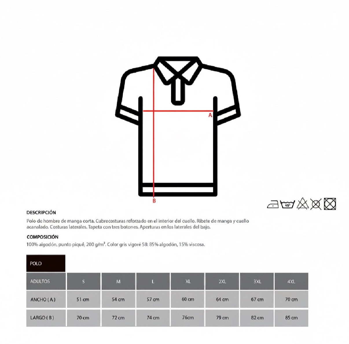 Polo manga corta Coral modelo "Garroc"