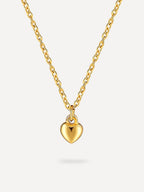 Collar con colgante de corazón de alivio