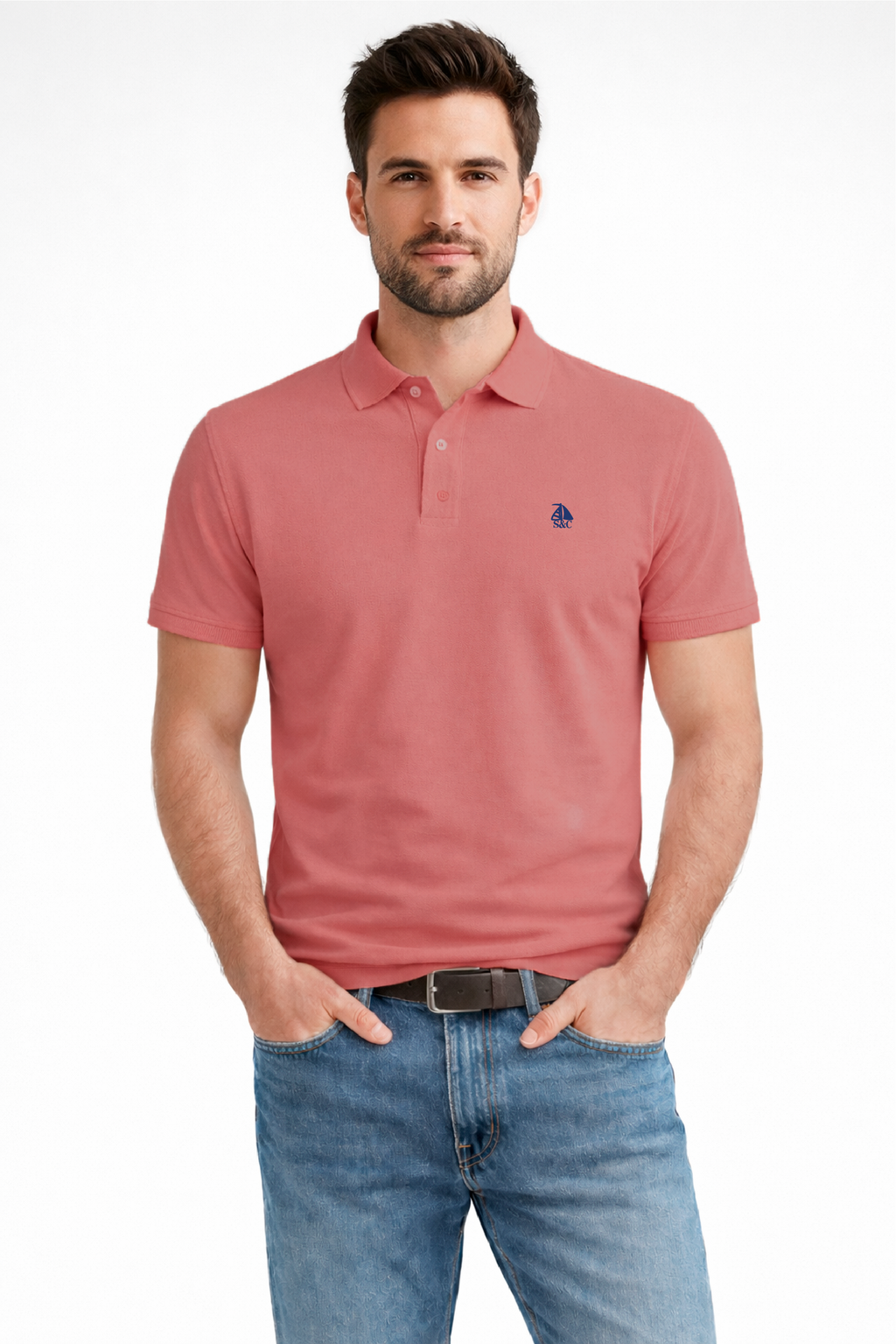 Polo manga corta Coral modelo "Garroc"