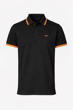 Polo hombre manga corta NATION Negro