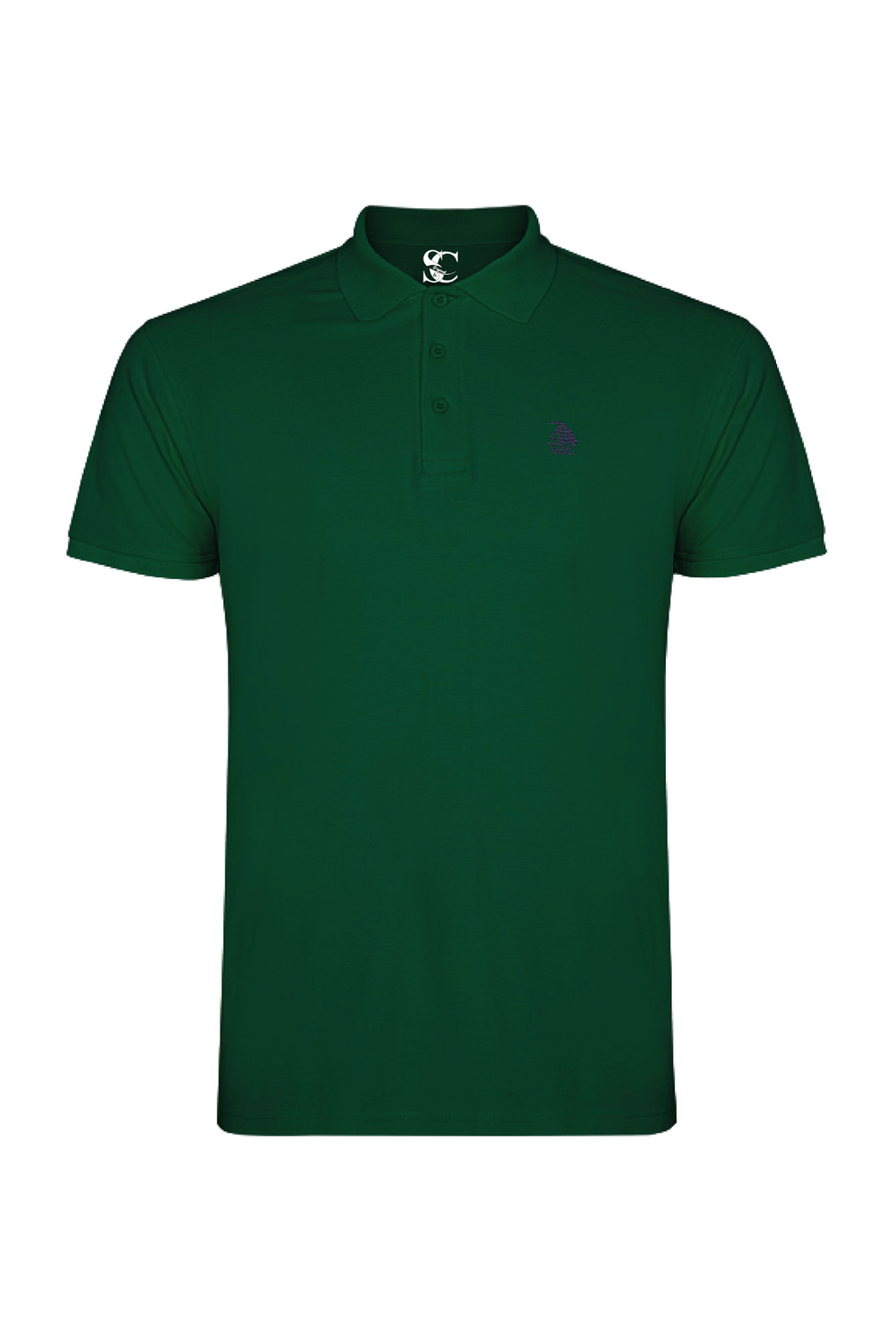 Polo manga corta Verde Botella modelo "Garroc"