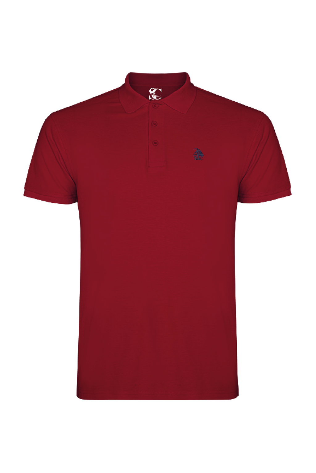 Polo manga corta Granate modelo "Garroc"