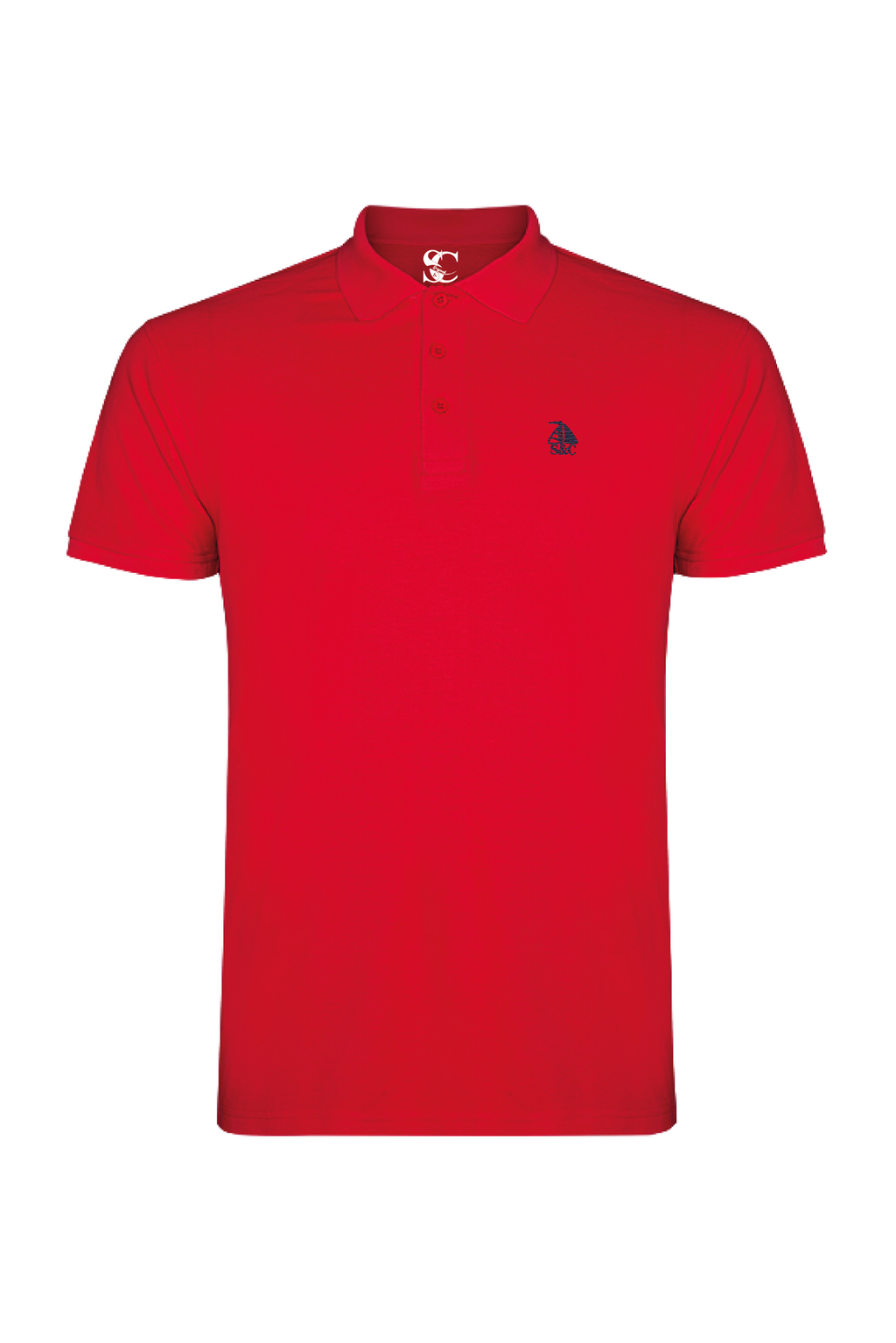 Polo manga corta Rojo modelo "Garroc"