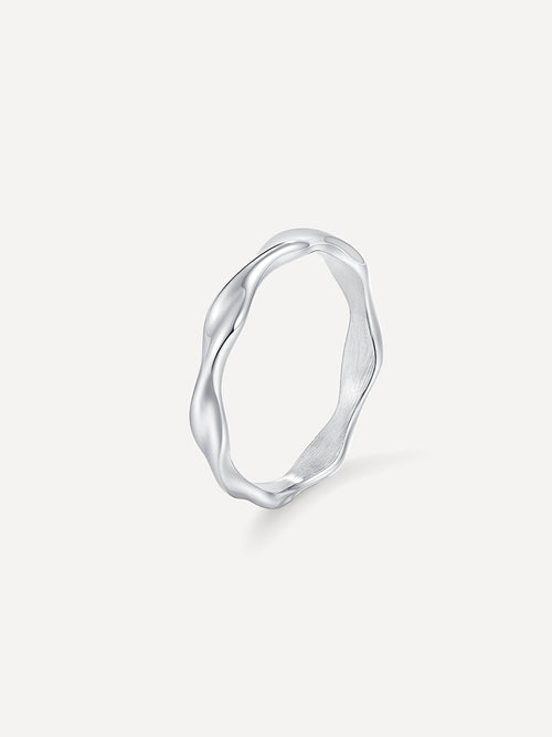 Anillo de Diseño Curvo Moderno