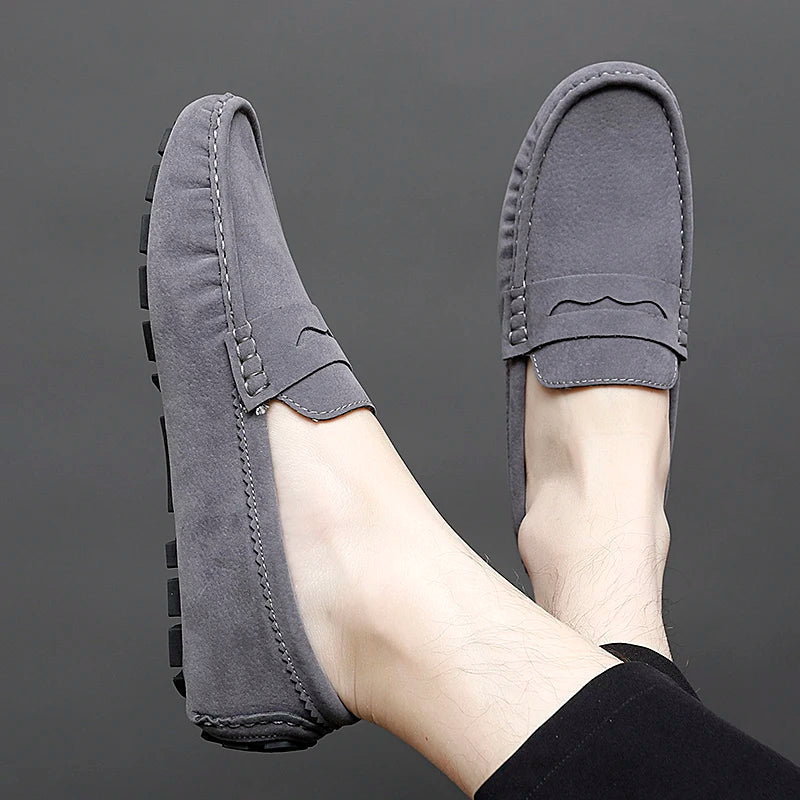 Mocasines de ante
