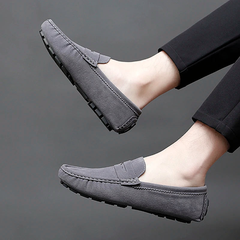 Mocasines de ante