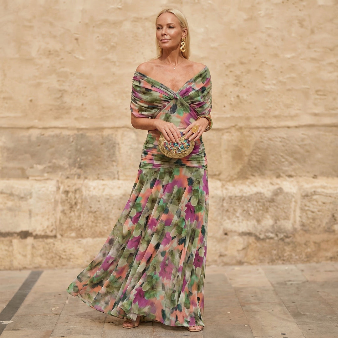Marcelina™ – Vestido plisado de colores