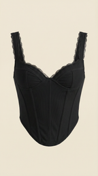 Lujoso Top Freya con Detalles de Encaje
