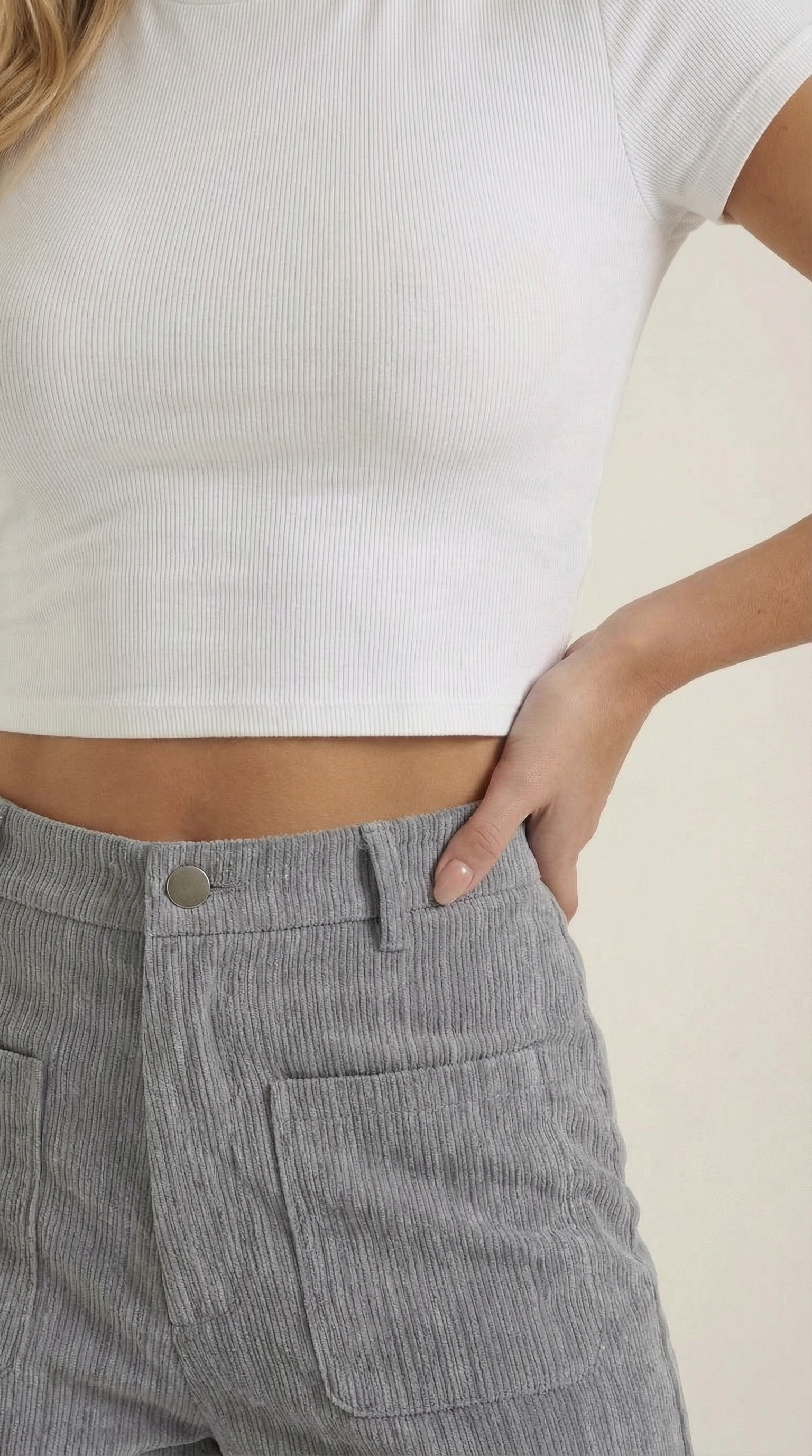 Allison Weite Pantalones de Pana