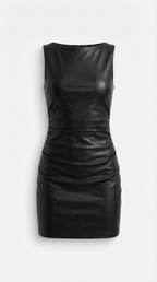 Mini Vestido Bernice de Piel Sintética