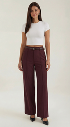 Bertha Pantalones Amplios de Tela