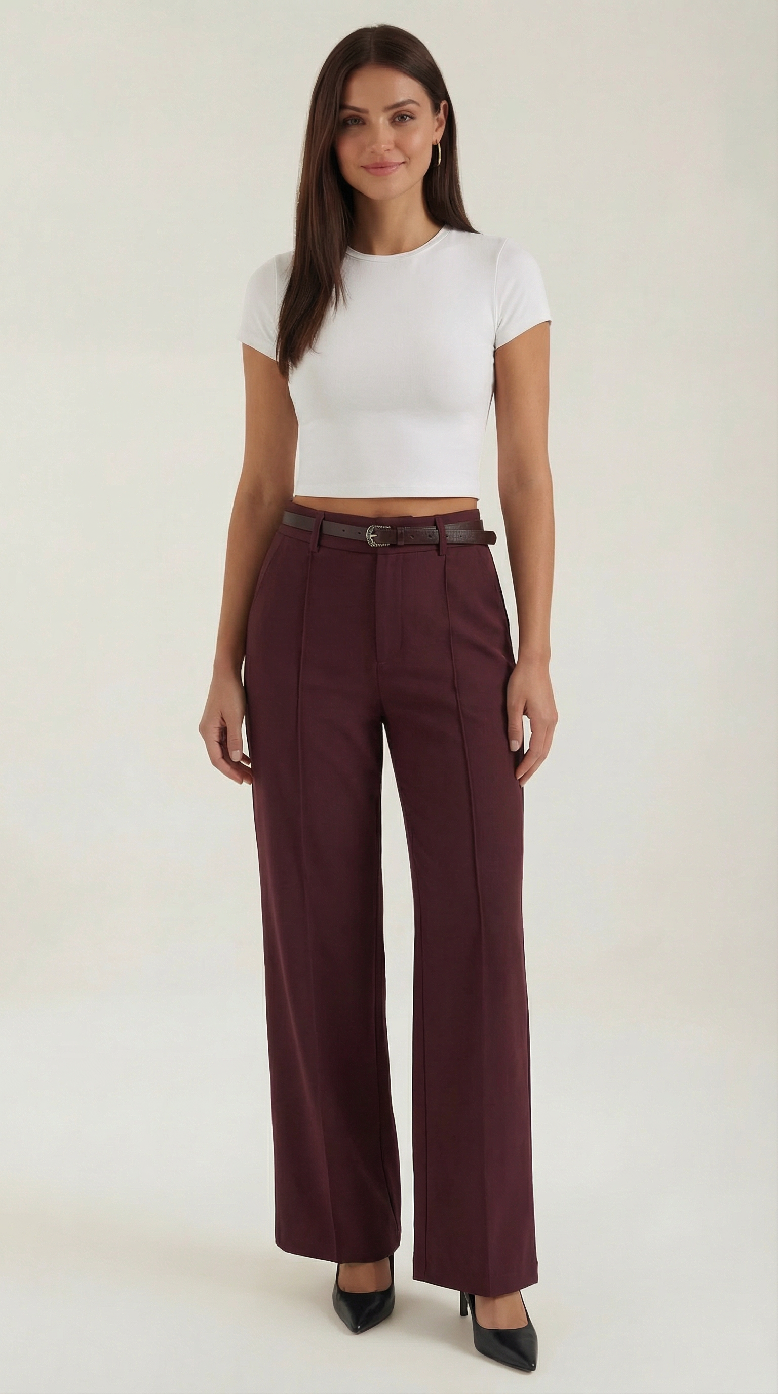 Bertha Pantalones Amplios de Tela