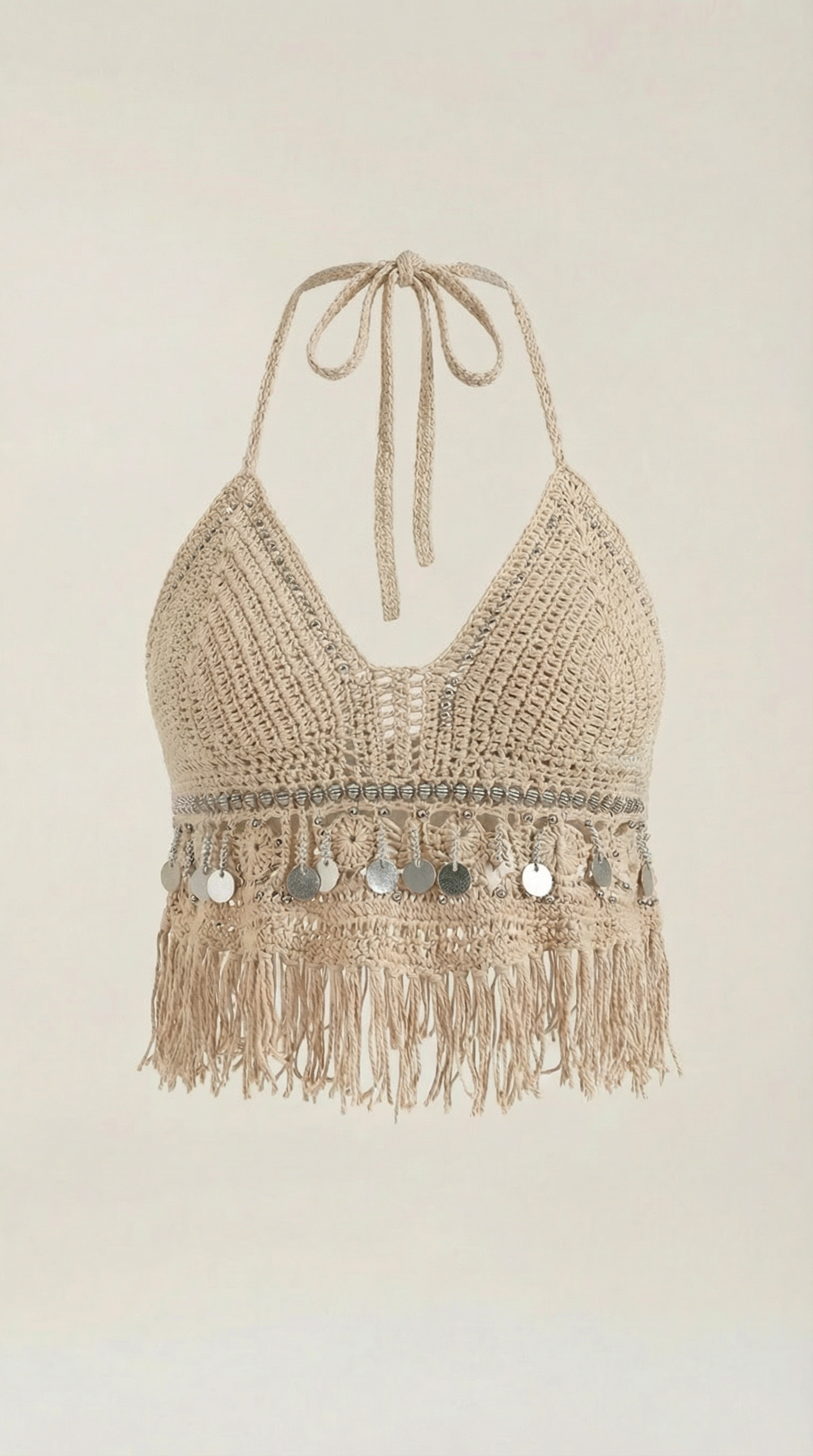 Brandy Top Halter de Punto Boho