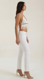 Brandy Top Halter de Punto Boho