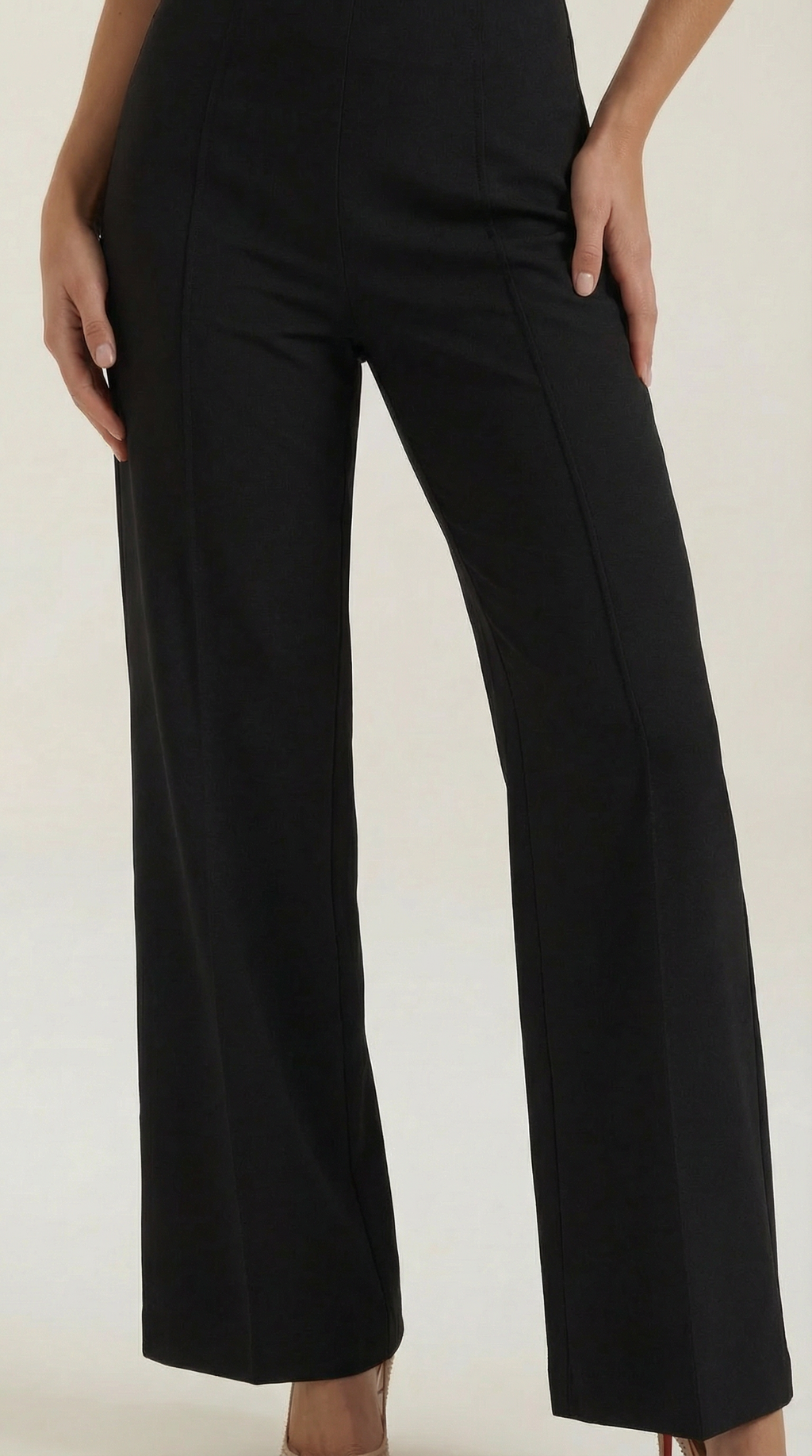 Pantalones Holgados Brooke de Cintura Media