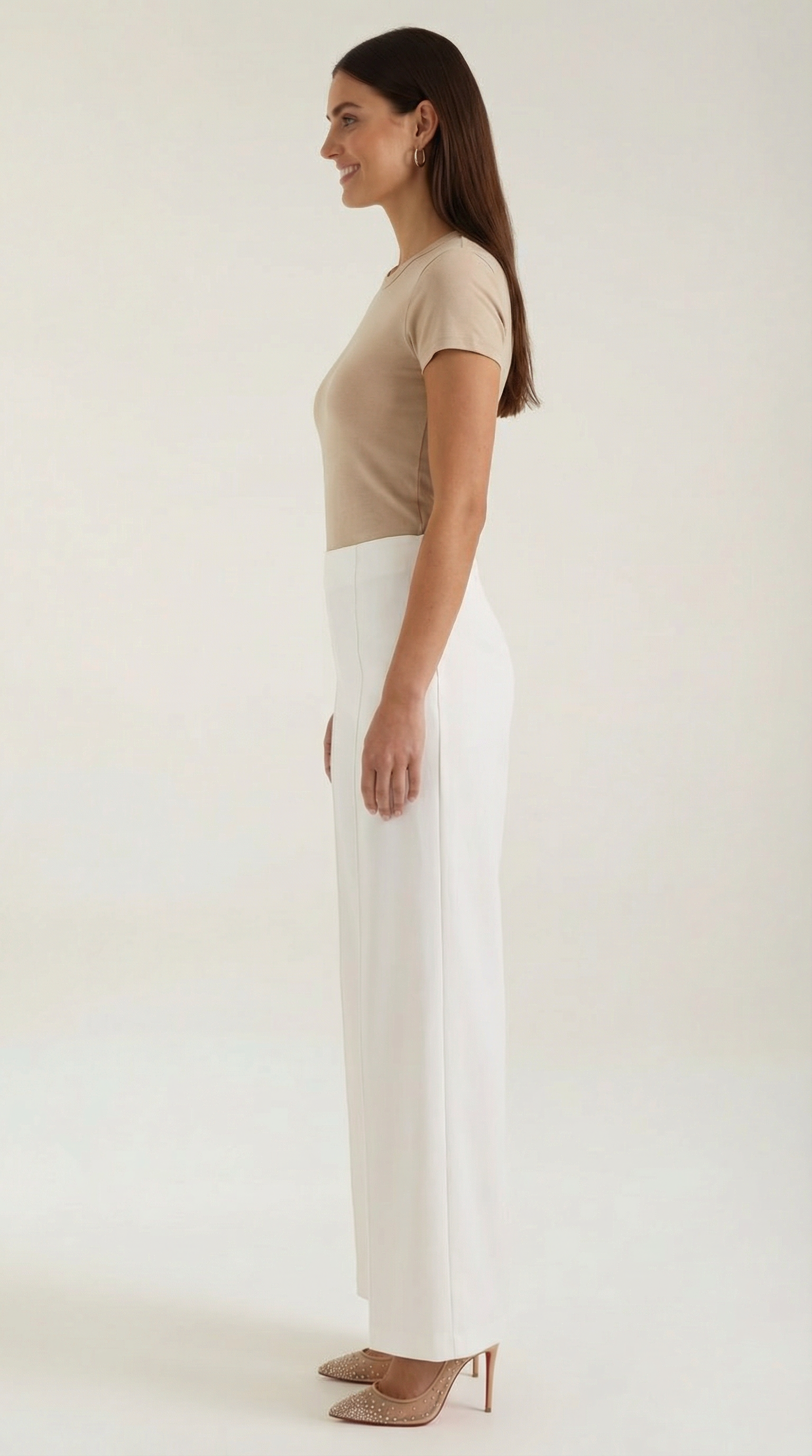 Pantalones Holgados Brooke de Cintura Media