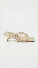 Sandalias con tacón Christina y detalle de nudo
