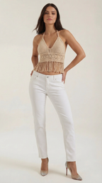 Top Halter con Flecos Harriet