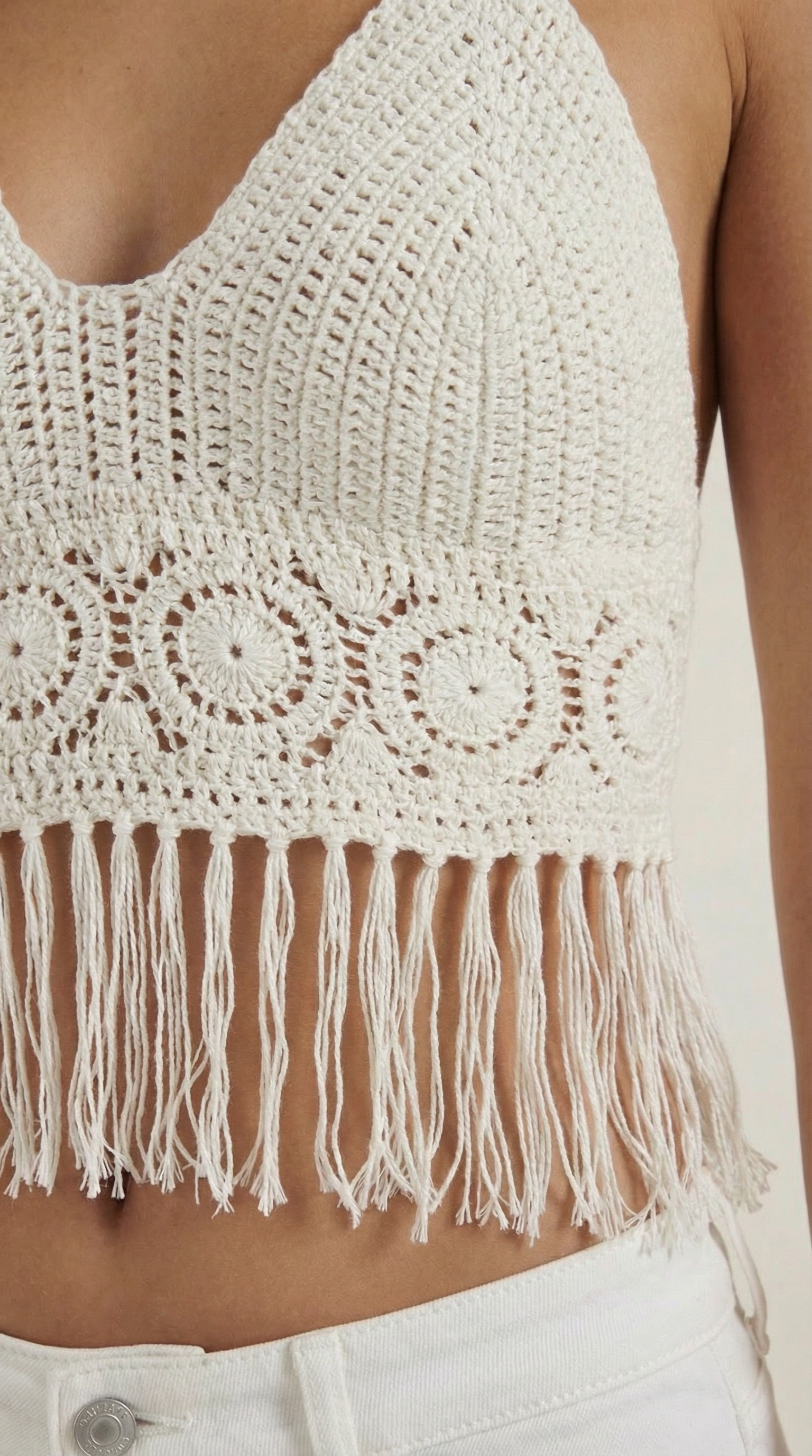 Top Halter con Flecos Harriet
