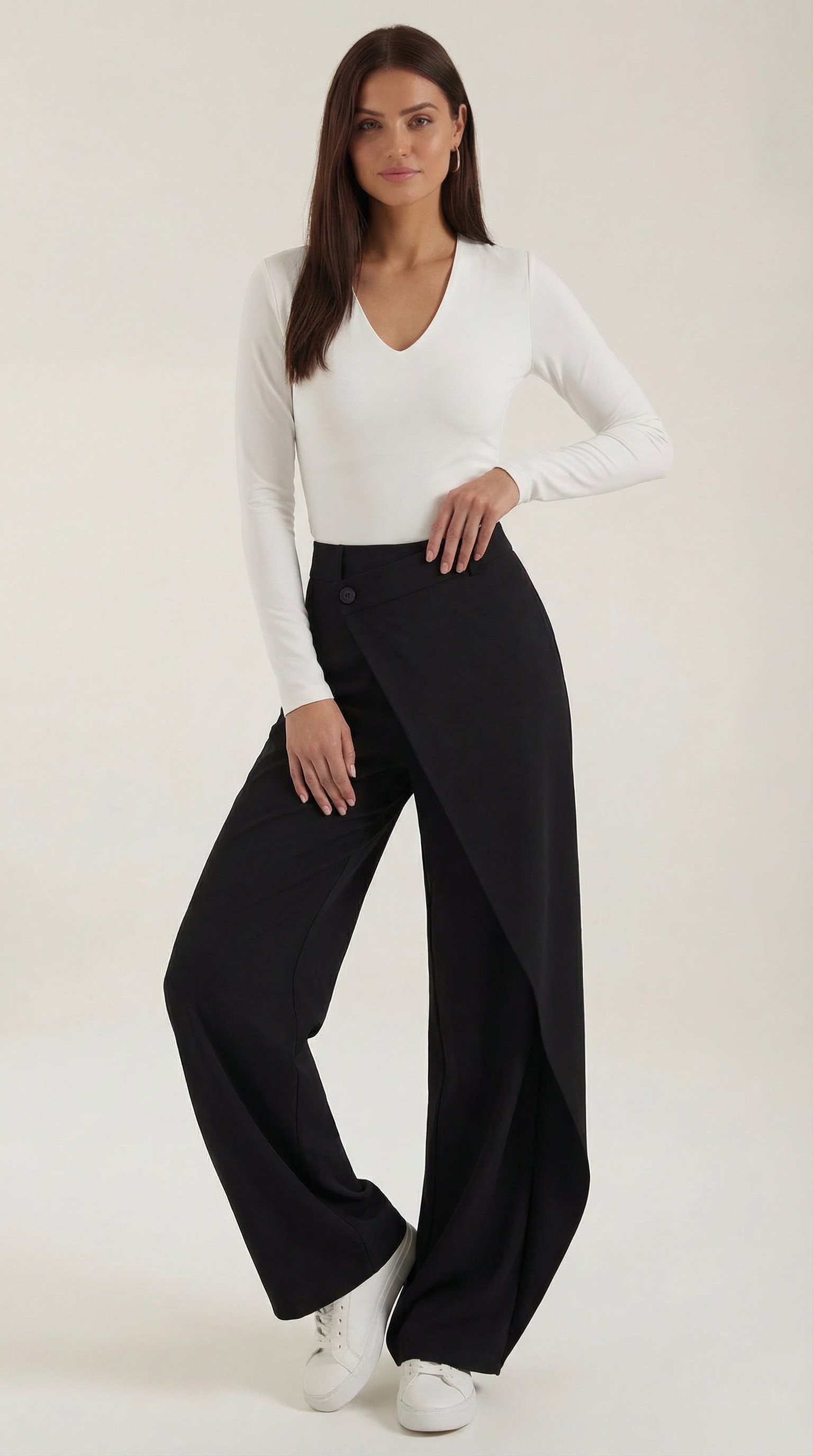 Pantalones de Mezclilla Asimétricos