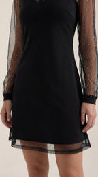 Vestido Corto Margarita con Mangas