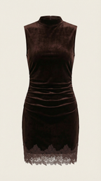 Vestido Mini de Terciopelo Ramona