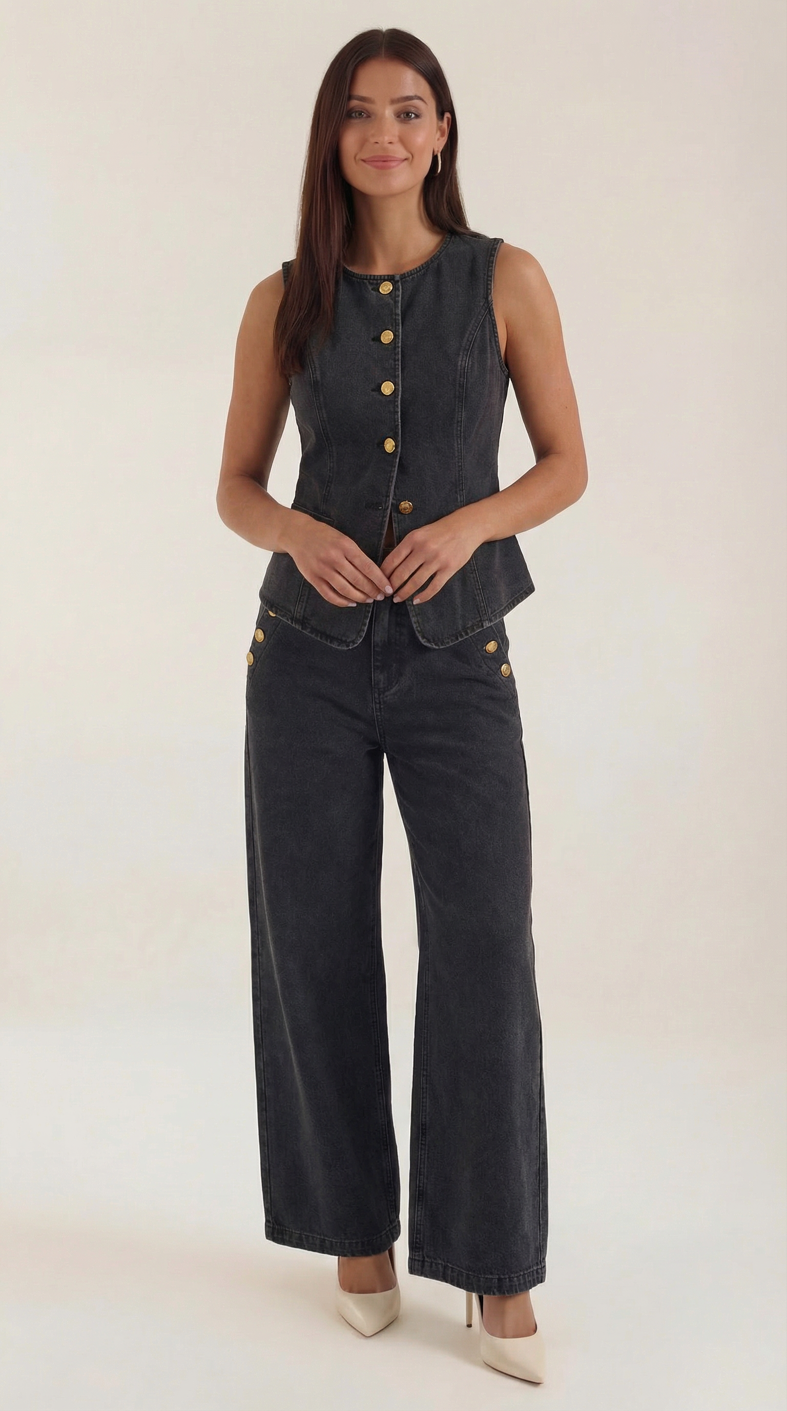 Conjunto Rhonda de Algodón y Mezclilla