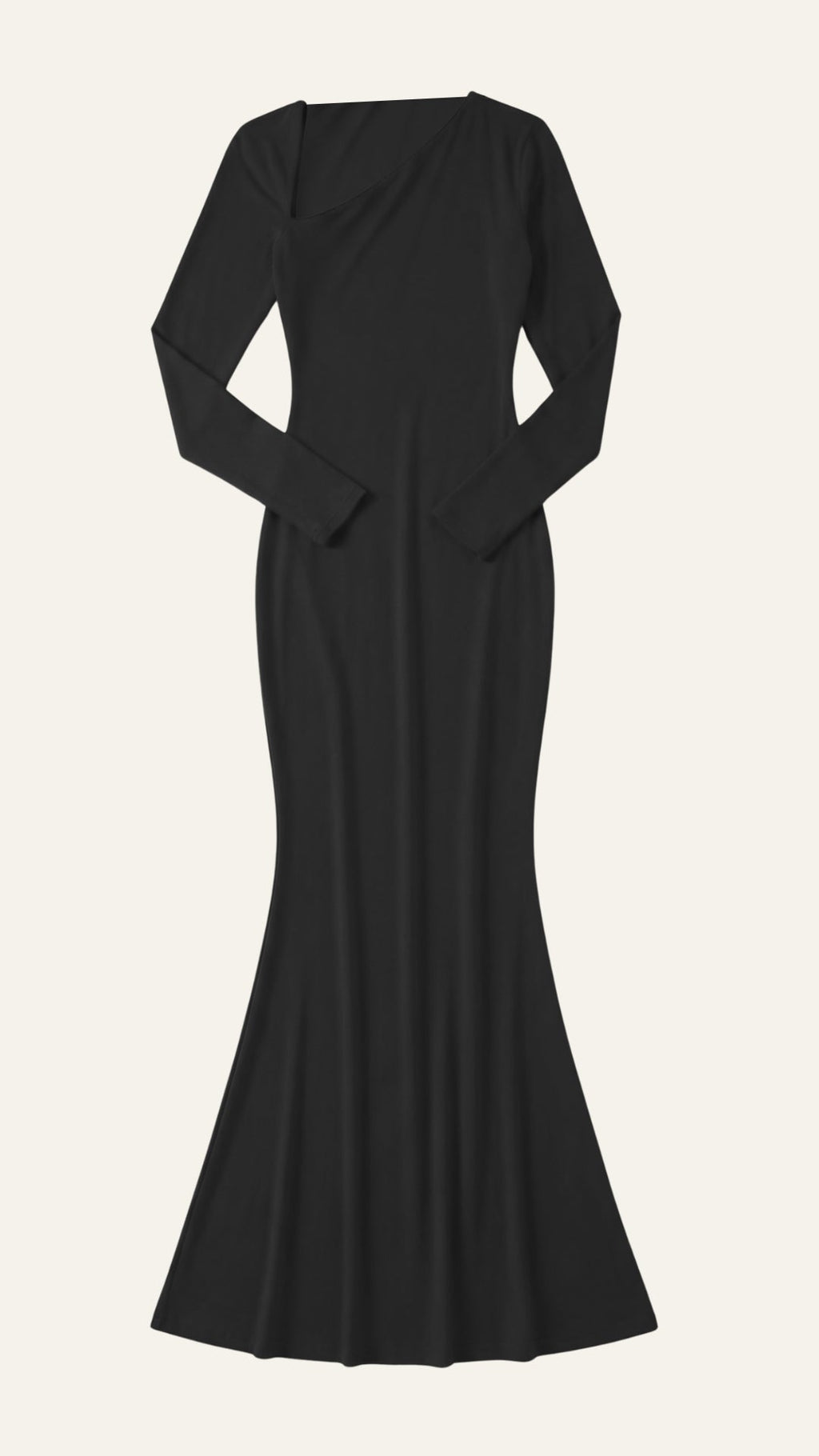 Roberta Vestido Maxi Bodycon de Manga Larga