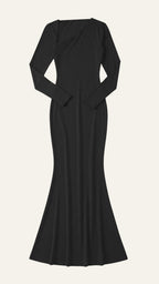 Roberta Vestido Maxi Bodycon de Manga Larga