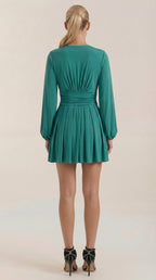 Mini Vestido Tricia con Escote en V