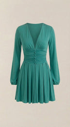 Mini Vestido Tricia con Escote en V