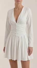 Mini Vestido Tricia con Escote en V