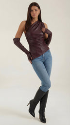Top Ulyssa de Hombros Descubiertos