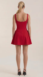 Vestido Corto Plisado Dixie