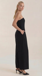 Mono Eliza Sin Tirantes con Pierna Amplia