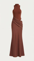 Maxi Vestido Hester con Cuello Alto