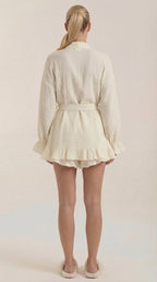 Conjunto de vestido mini cruzado Rebekah