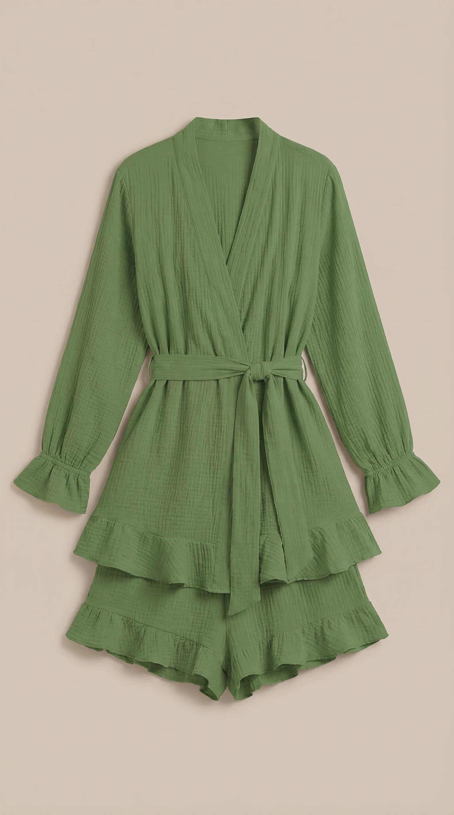 Conjunto de vestido mini cruzado Rebekah