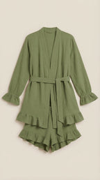 Conjunto de vestido mini cruzado Rebekah