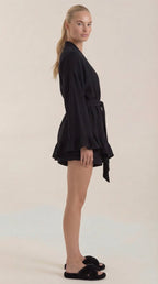 Conjunto de vestido mini cruzado Rebekah